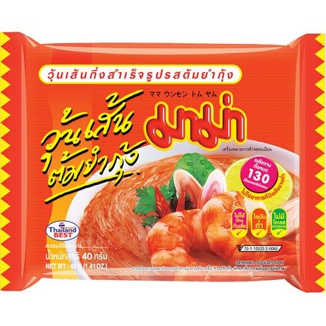 MAMA Instant Bean Vermicelli Tom Yam Goong 40g