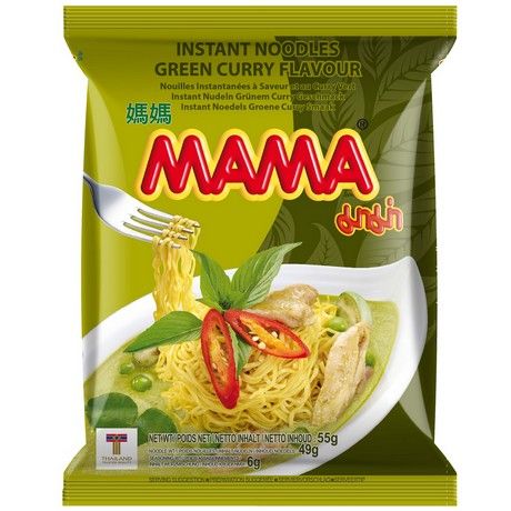 MAMA Instant Noodles Green Curry 55g