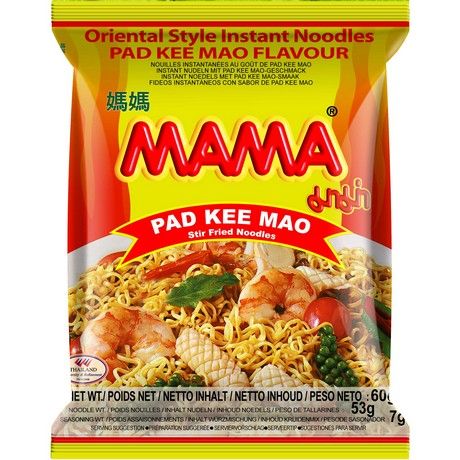 MAMA Instant Noodles Pad Kee Mao 60g