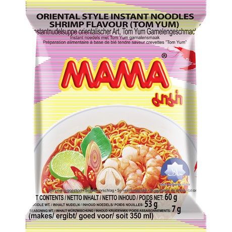 MAMA Instant Noodles Shrimp Tom Yum 60g