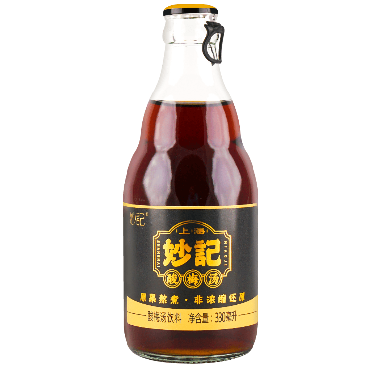 MIAOJI Smoked Plum Fruit Juice Drink (Glass) 330ml