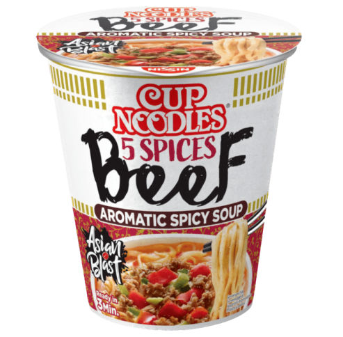 NISSIN Cup Noodle 5 Spices Beef 64g
