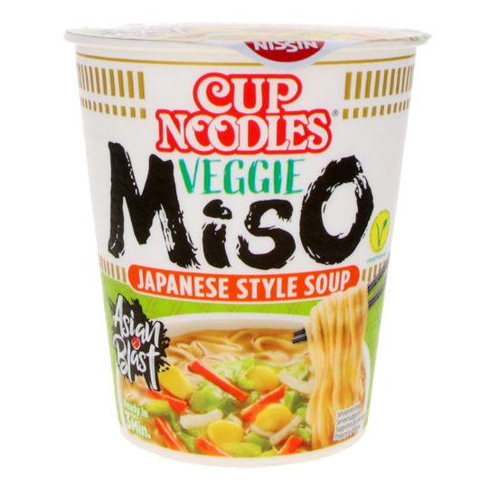 NISSIN Cup Noodle Veggie Miso 67g