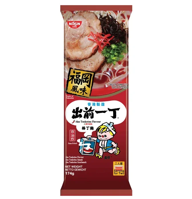 NISSIN Demae Ramen Aka (Spicy) Tonkotsu 174g
