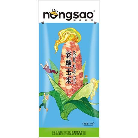 NONGSAO Waxy Corn Cooked Multi-Color 220g