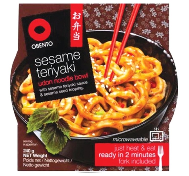 OBENTO Sesame Teriyaki Udon Noodle Bowl 240g