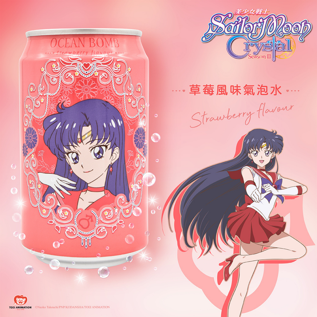 OCEAN BOMB Sparkling Water Sailor Mars Strawberry 330ml
