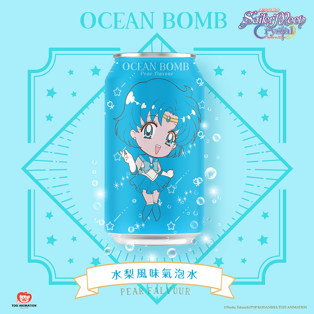 OCEAN BOMB Sparkling Water Sailor Mercury Pear 330ml