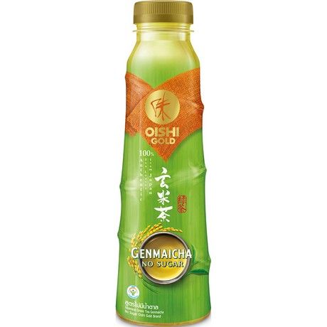 OISHI Green Tea Drink Genmaicha Sugar-Free 400ml