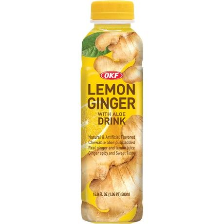 OKF Lemon Ginger Drink with Aloe 500ml