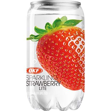 OKF Sparkling Drink Strawberry Can 350ml