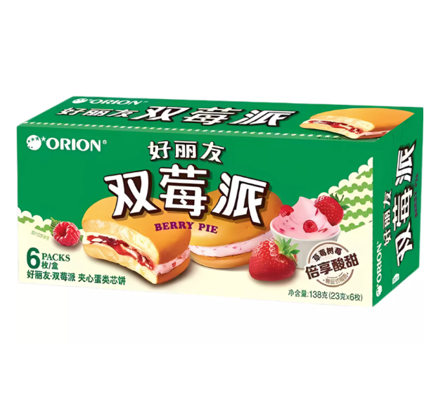 ORION Choco Pie Strawberry & Berry (6szt) 138g