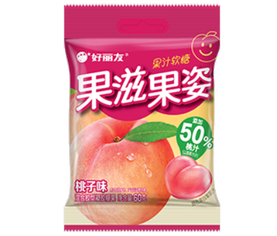 ORION Fruity Fruity Gummies Peach 60g