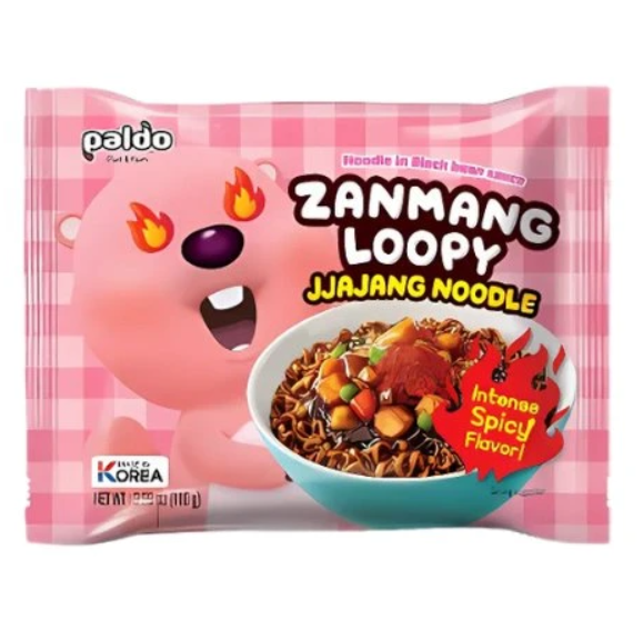 PALDO Zanmang Loopy Jjajang (Black Bean) Spicy 110g