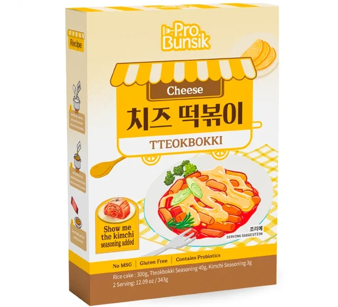 PROBUNSIK Instant Tteokbokki Cheese 343g