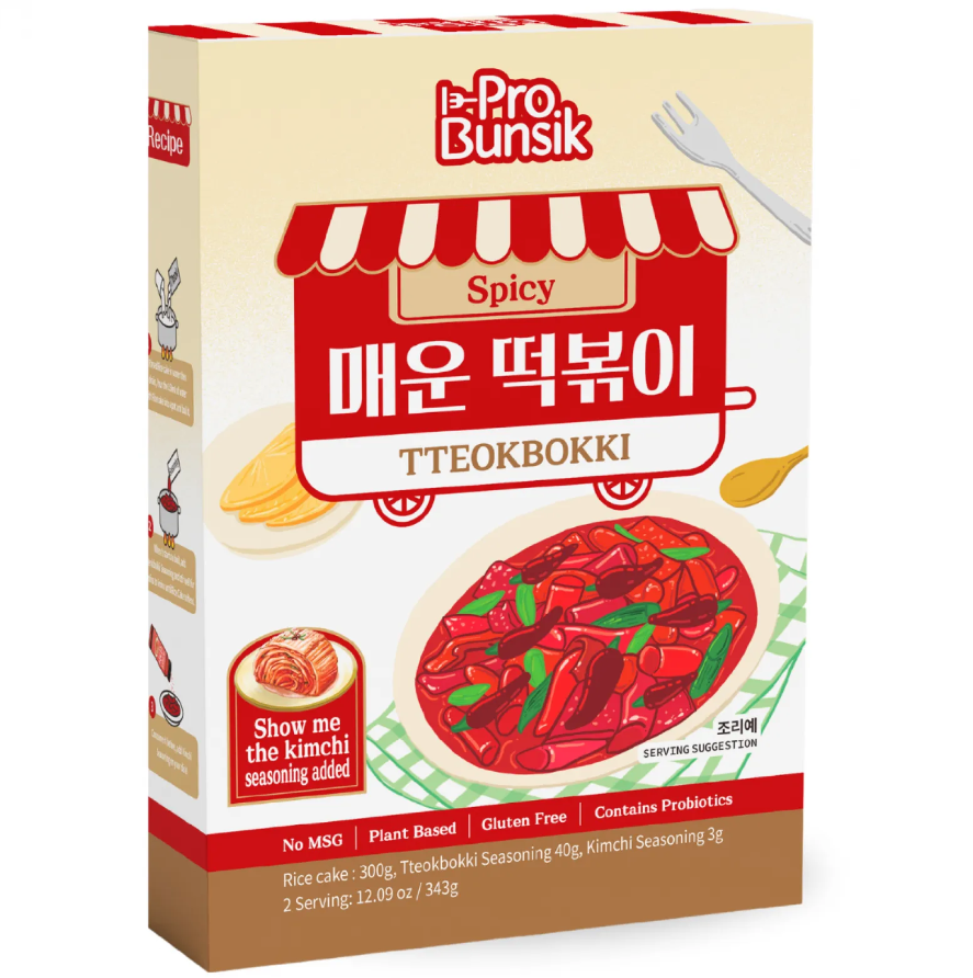 PROBUNSIK Instant Tteokbokki Spicy 343g