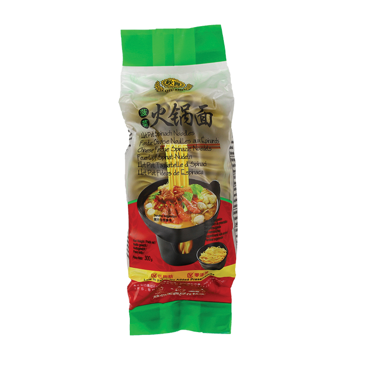 QIUSHI Hot Pot Spinach Noodle 300g
