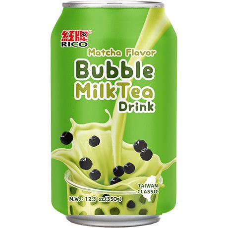 RICO Bubble Milk Tea Drink Matcha 350ml