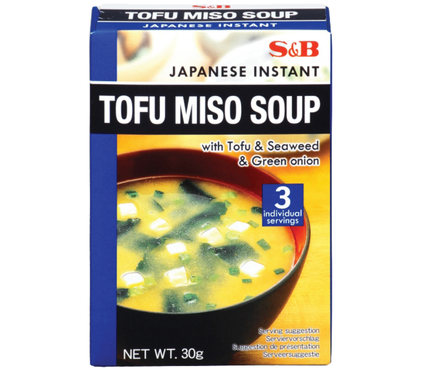 S&B Instant Tofu Miso Soup 3 Portions 30g