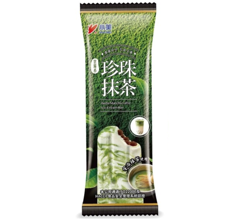 SHAOMEI Ice Cream (Lody) Boba Matcha Latte (1szt) 75g
