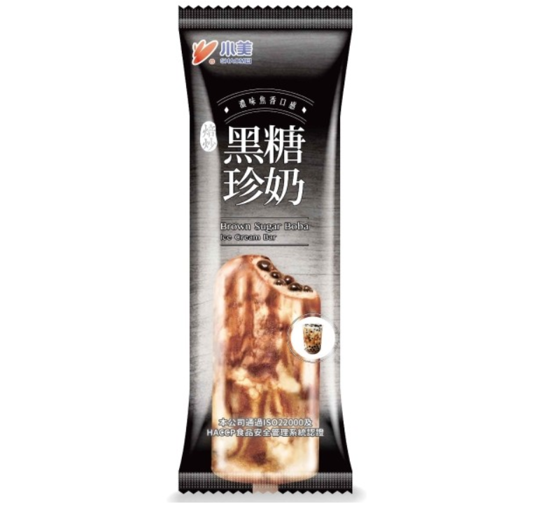 SHAOMEI Ice Cream (Lody) Brown Sugar Boba (1szt) 75g