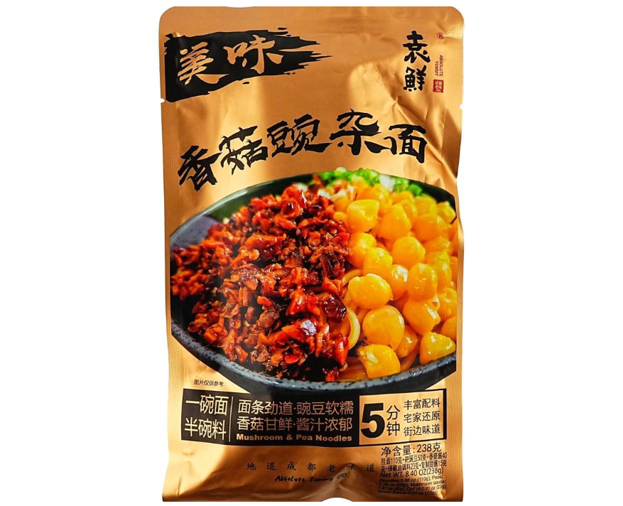 SHI ZU REN Wheat Noodles Peas Shiitake Mushroom Sauce 238g