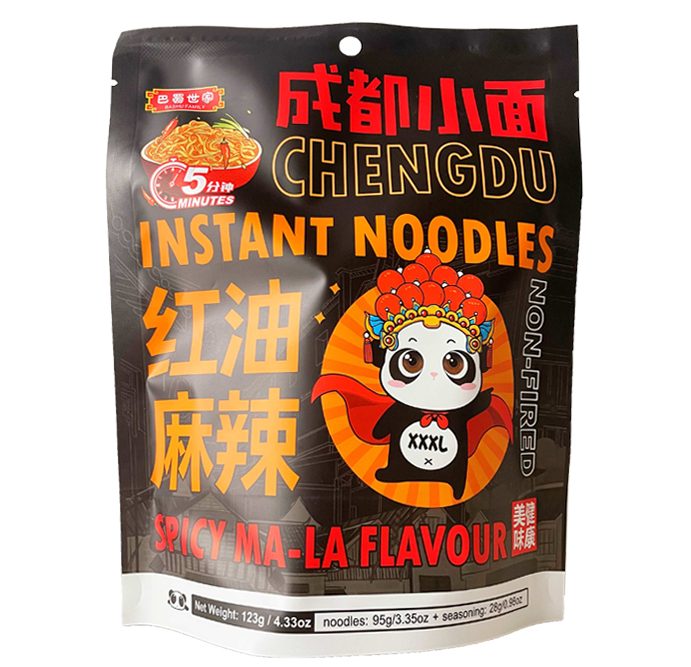 SICHUAN KING Chengdu Instant Noodles Spicy Mala 123g