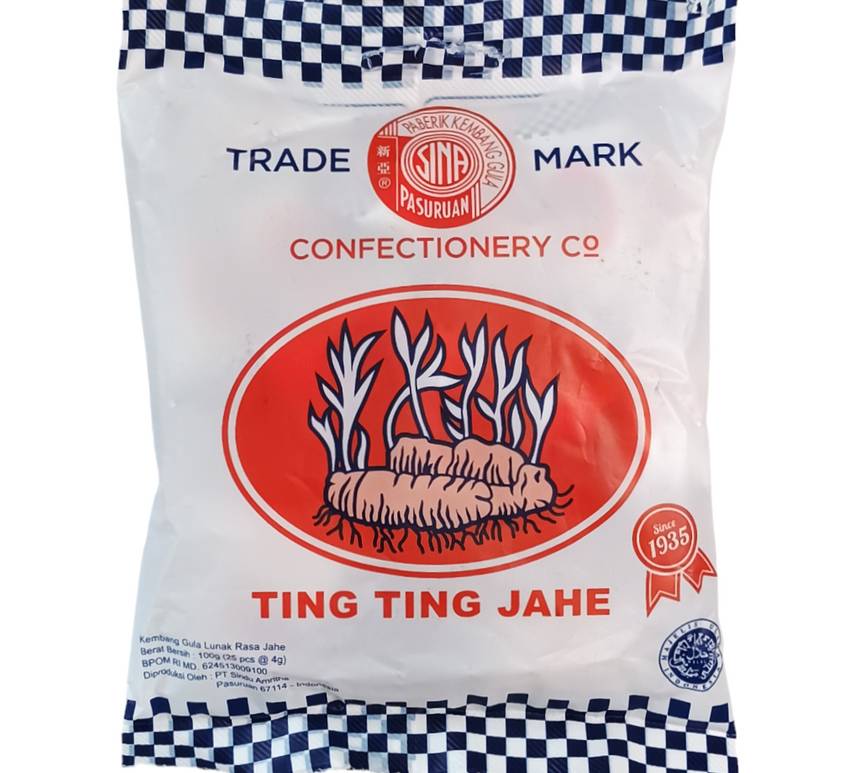 SIN-A Ting Ting Jahe Ginger Candy 100g