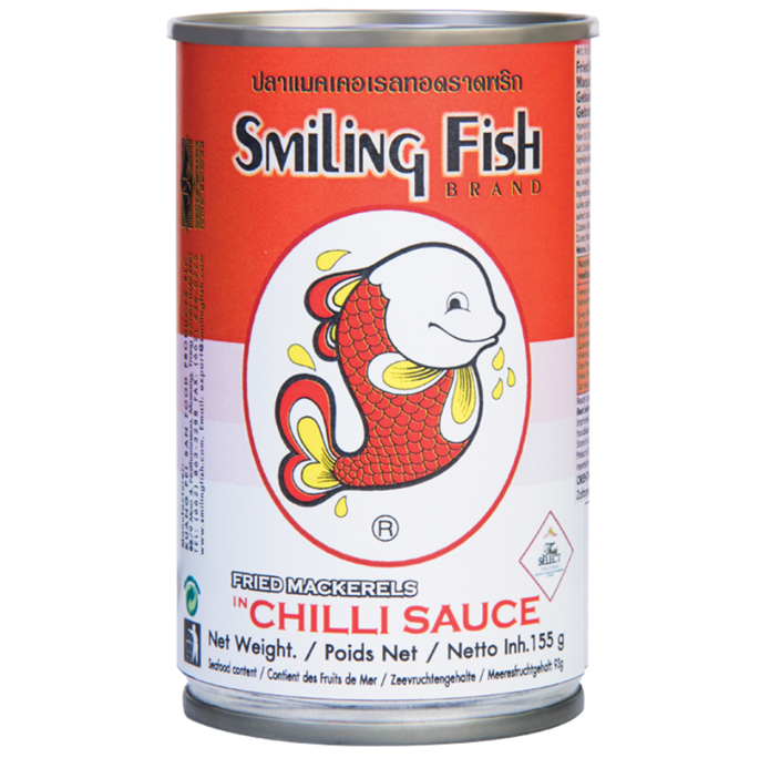 SMILING FISH Fish Fried Mackerels In Chilli Sauce 155g