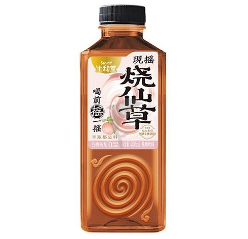SUNITY Grass Jelly Drink White Peach Oolong 400ml