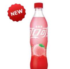 SUNTORY Coca-Cola Peach Flavored Soda - Plastic Bottle 500ml