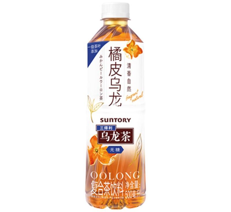 SUNTORY Orange Peel Oolong Tea Sugar Free 500ml