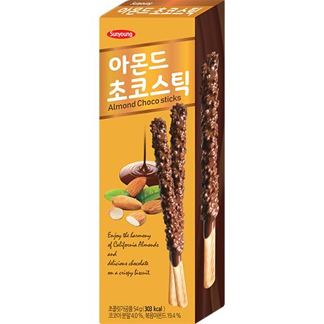 SUNYOUNG Choco Stick Almond 54g