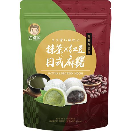 SZU SHEN PO Mochi Matcha Red Bean 120g
