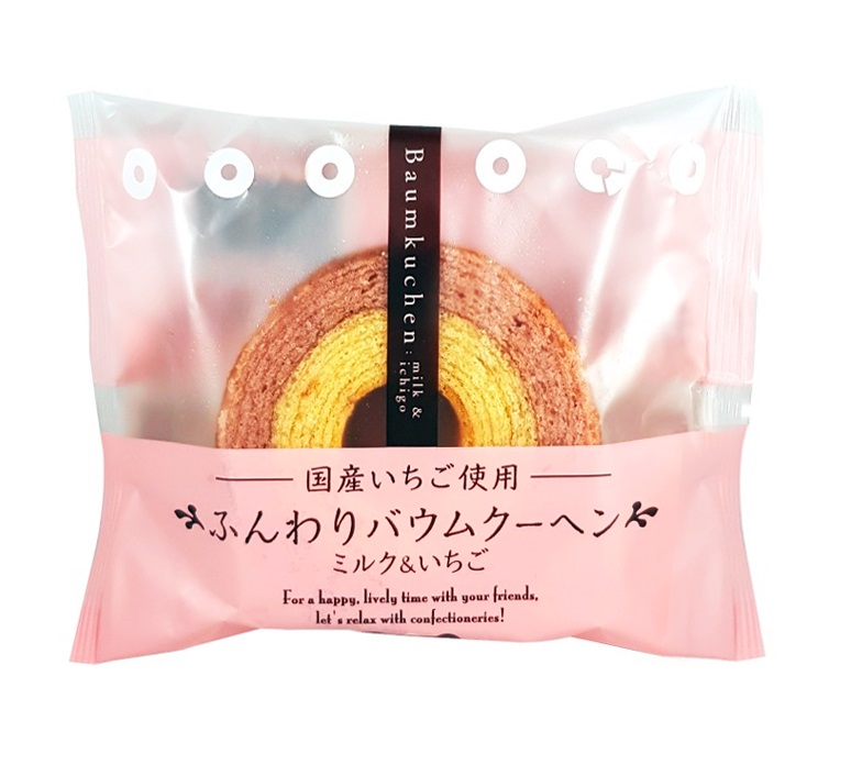 TAIYO Baumkuchen Cake Strawberry 75g