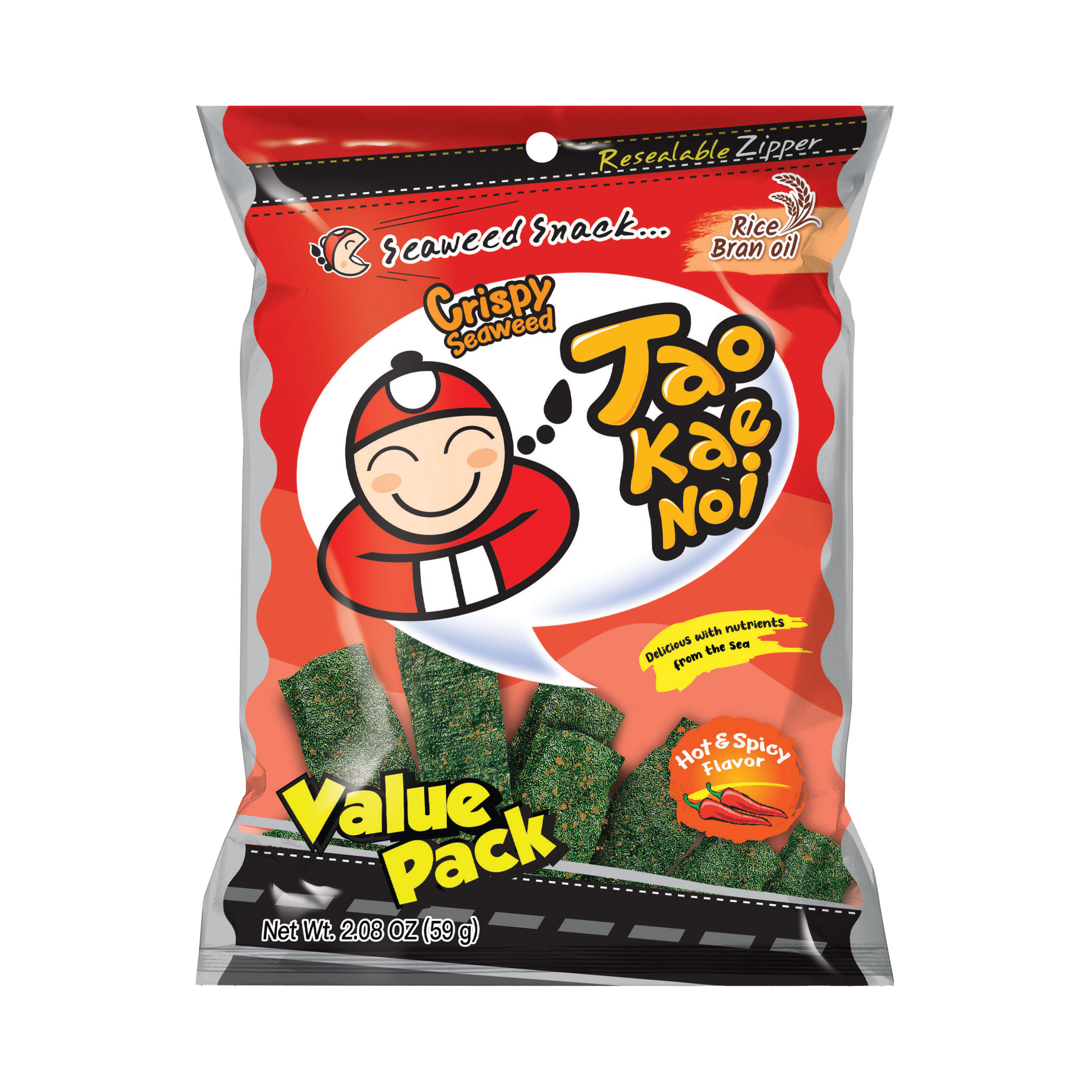 TAOKAENOI Crispy Seaweed Hot & Spicy 59g