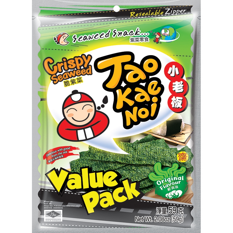 TAOKAENOI Crispy Seaweed Original 59g