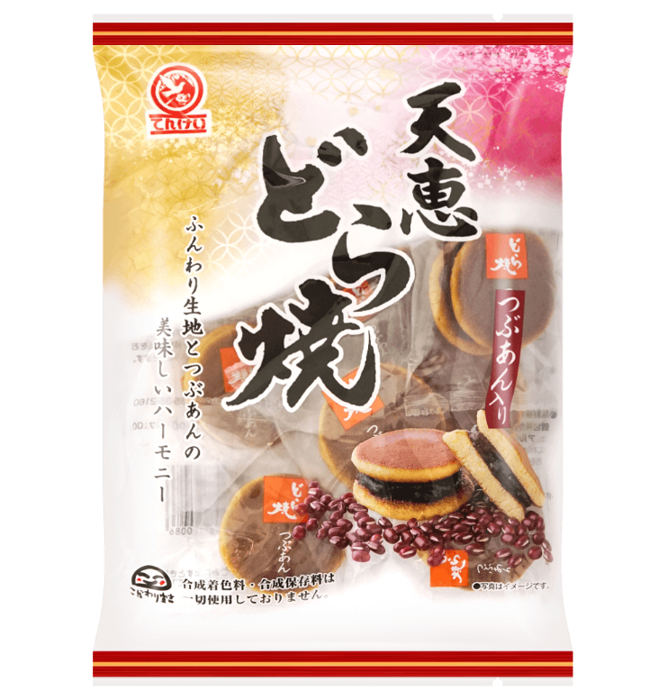 TENKEI Mini Dorayaki Japanese Pancakes Red Bean 160g