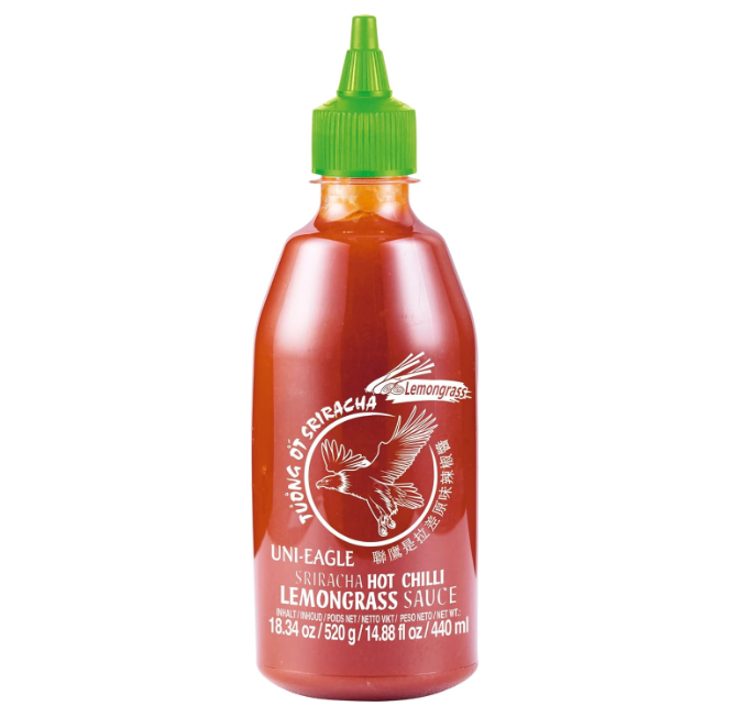 UNI EAGLE Sriracha Hot Chili Lemongrass Sauce 520g