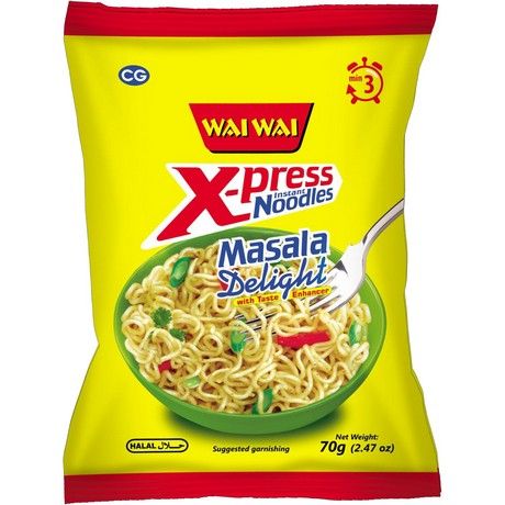 WAI WAI Instant Noodles Masala Delight 70g