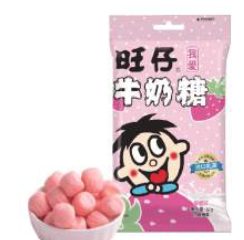 WANG WANG Milk Candy Strawberry Flavor 42g
