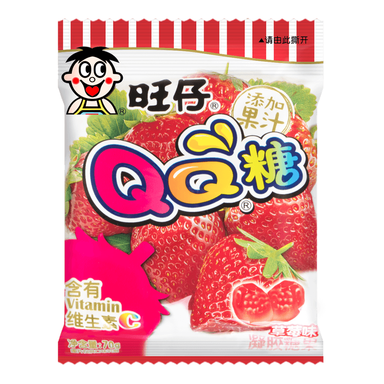 WANT WANT QQ Gummy Candy Strawberry 70g