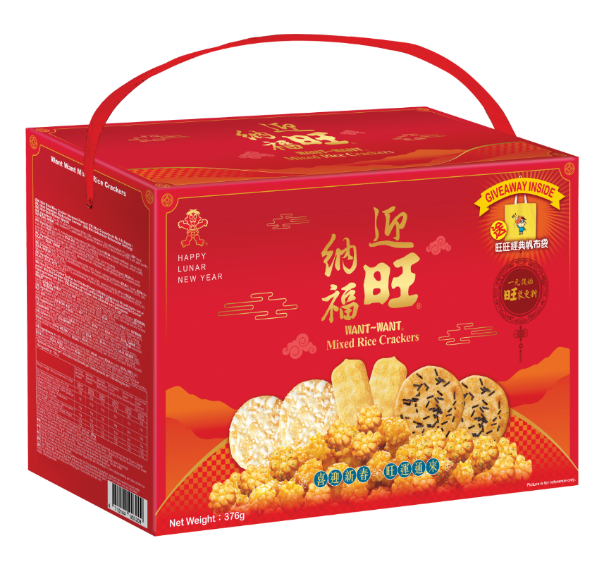WANT WANT Mixed Rice Crackers 376g