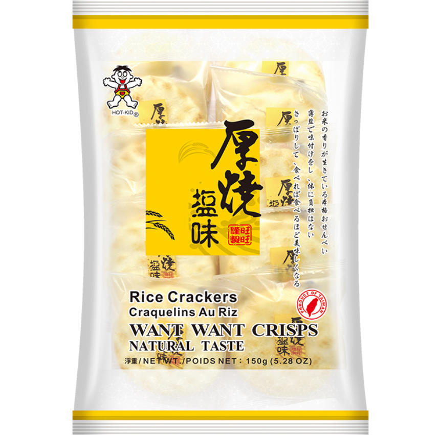WANT WANT Natural Taste Rice Crackers 150g