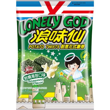 WANT WANT Potato Twist Seaweed Lonely God 42g