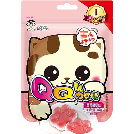 WANT WANT Soft Candy Strawberry Yogurt Cat’s Claw 45g