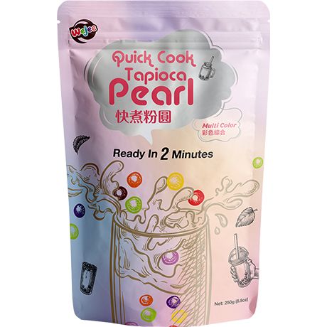 WEJEE Tapioca Pearls Multi Color Quick Cooking 250g