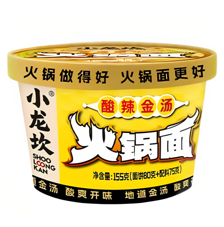 XIAO LONG KAN Hot Pot Noodles Sour and Spicy 155g
