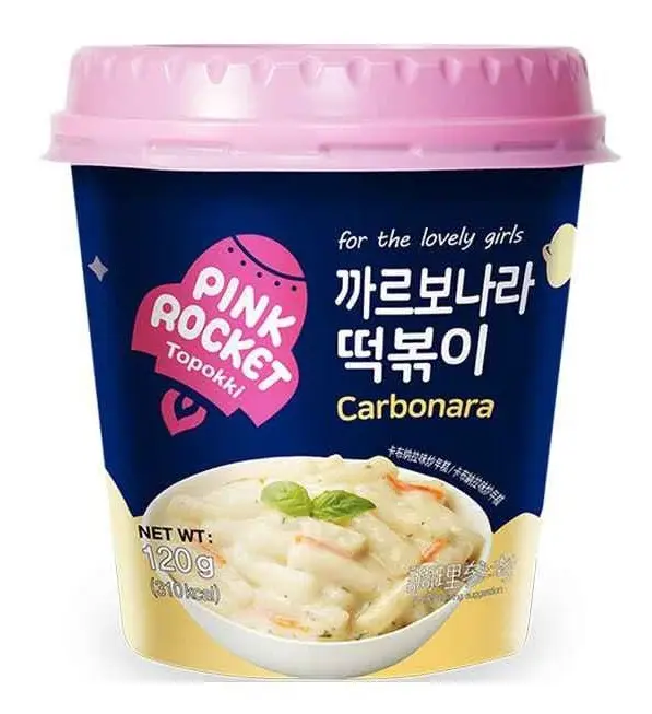 YOUNGPOONG Pink Rocket Carbonara Cup Teokpokki 120g