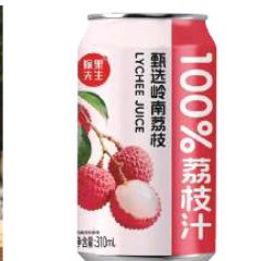 YUGUOXIANSHENG Nfc 100% Lychee Juice 310ml